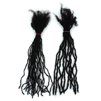 Ekstensi Rambut Manusia Remy Brazil 100% Asli Buatan Tangan KAMA Wholesale, Microlocs, Sister Locs, Interlocking Locs