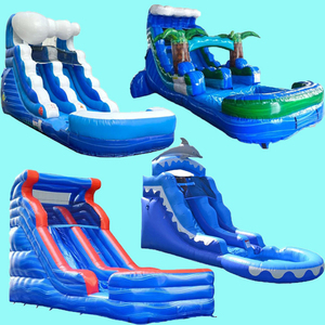 Liên minh ba Gói Giá Bộ sưu tập trượt nước thương mại Inflatable trượt nước để bán - Product Image 2