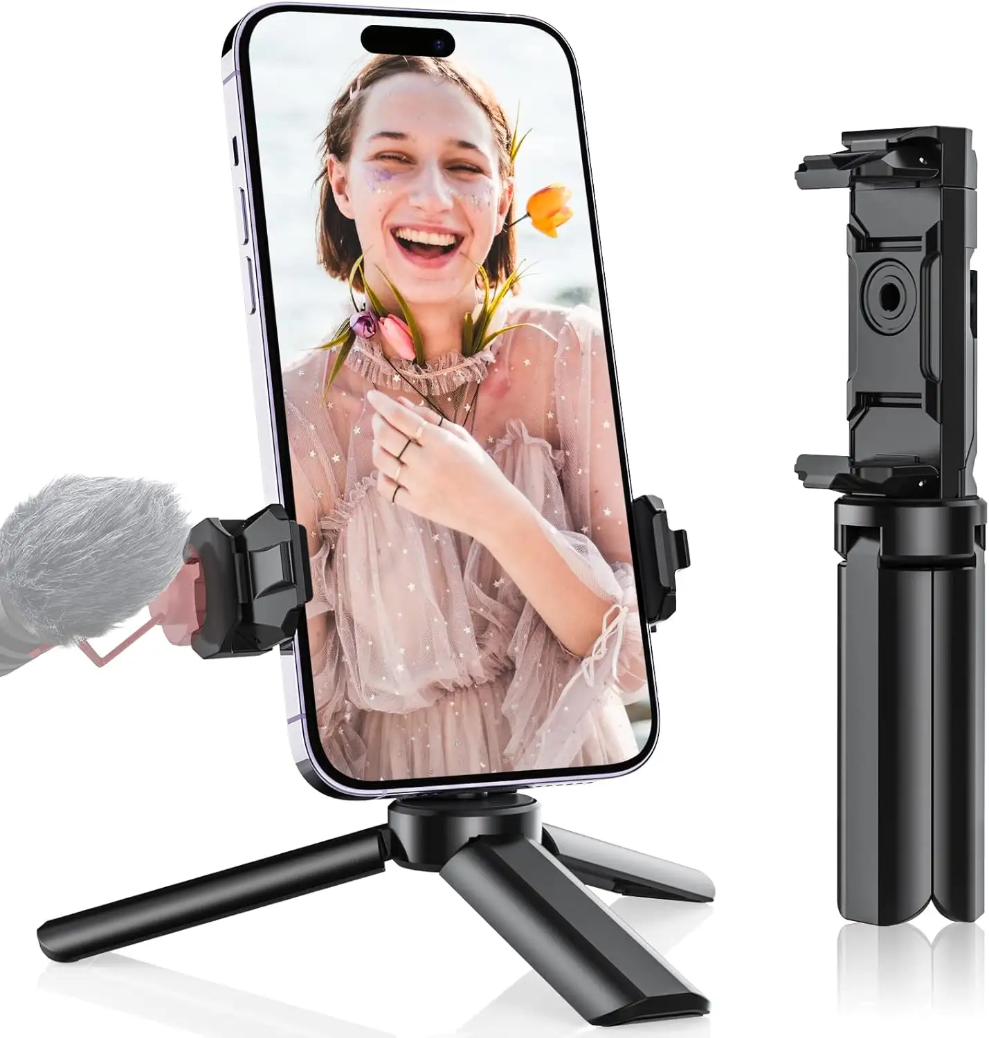 Mini Flexible Carbon Fiber 360 Degree Smartphone Mobile phone mini tripod