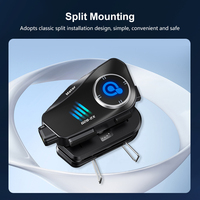 Système de communication audio pour casque de moto avec caméra intégrée, interphone et casque sans fil pour casque