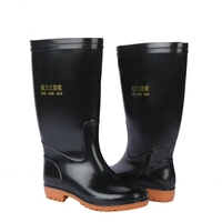 Bottes de pluie pour adultes en PVC, antidérapantes et imperméables, bon marché, pour le travail