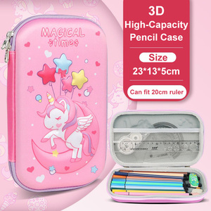 Phim Hoạt Hình Trường Tiểu Học 3D Trẻ em Hộp Bút Chì Dễ Thương Unicorn Nàng Tiên Cá Khủng Long Chàng Trai Cô Gái Công Suất Lớn Bút Chì Sáng Tạo Trường Hợp - Product Image 6