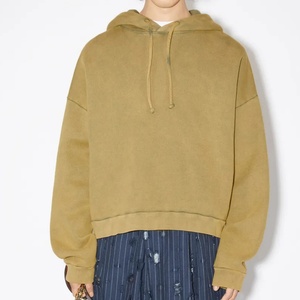 Sweat-shirt à capuche épais 100 % coton vierge, personnalisable avec logo imprimé ou brodé, épaules tombantes, flocage, coupe oversize pour homme - Product Image 4