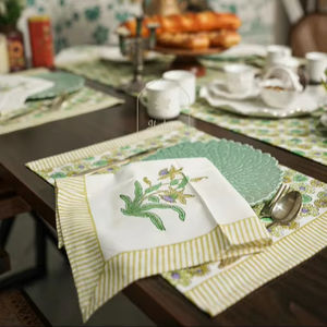 Napperon Blush auvent Style naturel imprimé fleuri décoration de la maison mariage jardin fête chemin de Table napperon - Product Image 1