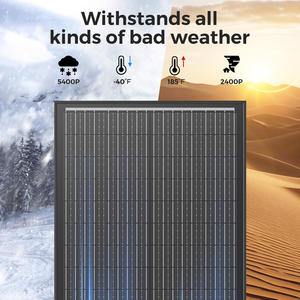 Panel Solar monocristalino fuera de la red de 200W, Kit de Panel de sistema de energía de placa casera <span class=keywords><strong>para</strong></span> generador, carga de energía, caravana, barco - Product Image 5