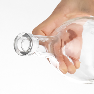 Botella de <span class=keywords><strong>Licor</strong></span> Redonda de Vidrio Transparente de 1000 ml con Sellado de Corcho, para Vodka, Whisky, Tequila, Ginebra, <span class=keywords><strong>Ron</strong></span>, Brandy, Venta al por Mayor - Product Image 4