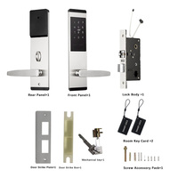 Cerradura Inteligente para Hotel con Llave Mecánica y NFC, WiFi Integrado, Cerradura Metálica TT, Contraseña, Gestión Hotelera, Almacenamiento en la Nube