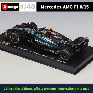 Modèle de voiture de course Formule 1 en alliage moulé sous pression 1:43 2024, style F1, véhicule à roues ouvertes, avec vitrine en acrylique, objet de collection, vente en gros - Product Image 4