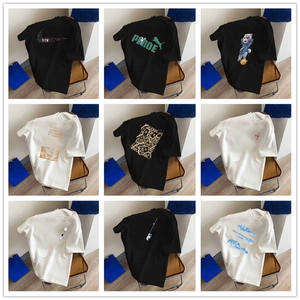 T-shirt vintage pour <span class=keywords><strong>homme</strong></span> à manches courtes et col rond avec logo lettré, 100 % coton pur, respirant, durable, anti-humidité, coupe ample, été - Product Image 6