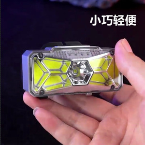 Multi <b>Light</b> Smart Headlamp <b>Led</b> <b>Rechargeable</b> Battery Aluminum Alloy White <b>Light</b> Outdoor Running Fishing <b>Work</b> Use - Product Image 2