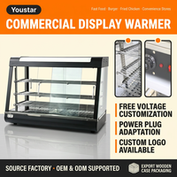 Vitrine chauffante de comptoir pour restaurant Youstar, présentoir chauffant électrique pour poulet frit