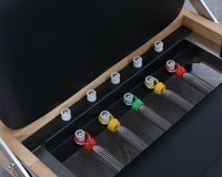 LUMINE Reformer de Pilates en Chêne Massif, Pliable et Réglable, Équipement de Studio à Domicile Durable avec Système de Roulement Silencieux pour le Fitness Corporel