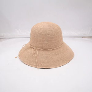 100% Chapeau seau en paille raphia de Madagascar crochet à la main en paille <span class=keywords><strong>rapia</strong></span> naturelle - Product Image 4