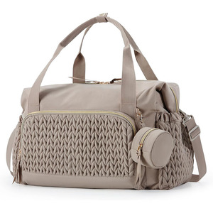Pañal de <span class=keywords><strong>bebé</strong></span> personalizado impermeable ligero mamá bolsa de alta capacidad cochecito de <span class=keywords><strong>bebé</strong></span> uso bolsa portátil nuevo diseño bolsa de viaje - Product Image 1