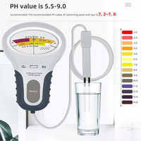 Testeur de chlore et de pH 2 en 1 pour piscine, spa, bain à remous, chlore résiduel CL2 et pH-mètre 0,2-3,0 ppm / 5,5-9,0 pH, analyseur de qualité de l'eau