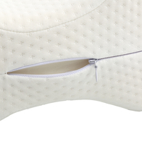 Lianda Oreiller de genou en mousse à mémoire de forme ergonomique personnalisé Oreiller de genou à sangle réglable pour les dormeurs latéraux avec sangle