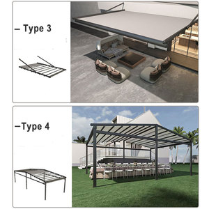 Pérgola eléctrica motorizada <span class=keywords><strong>de</strong></span> PVC, impermeable, <span class=keywords><strong>de</strong></span> techo deslizante <span class=keywords><strong>de</strong></span> aluminio - Product Image 5