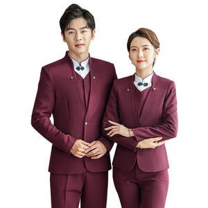 مخصص مكتب رجل سيدة العمل ارتداء أنيقة الأعمال السترة ضئيلة تناسب الزي الرسمي للمكتب - Product Image 2