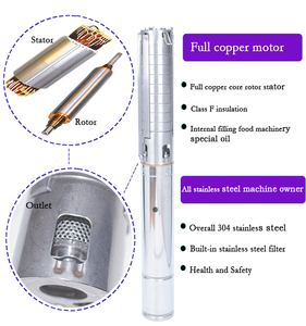 홉 4SDM4/6 220 볼트 0.75KW 산업 AC 펌프 DTH 태양 깊은 우물 펌프 세트 잠수정 펌프 수족관 - Product Image 3