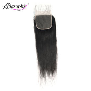 Cierre de Encaje Transparente 5x5 de 10 a 22 Pulgadas, Color Natural, Liso, con Partidura Libre, Gran Venta - Product Image 1