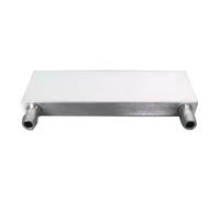 Bloc de refroidissement liquide en aluminium 40*120*12mm, compatible avec les équipements médicaux, plaque de dissipateur thermique pour refroidissement par eau, boîtiers d'ordinateur
