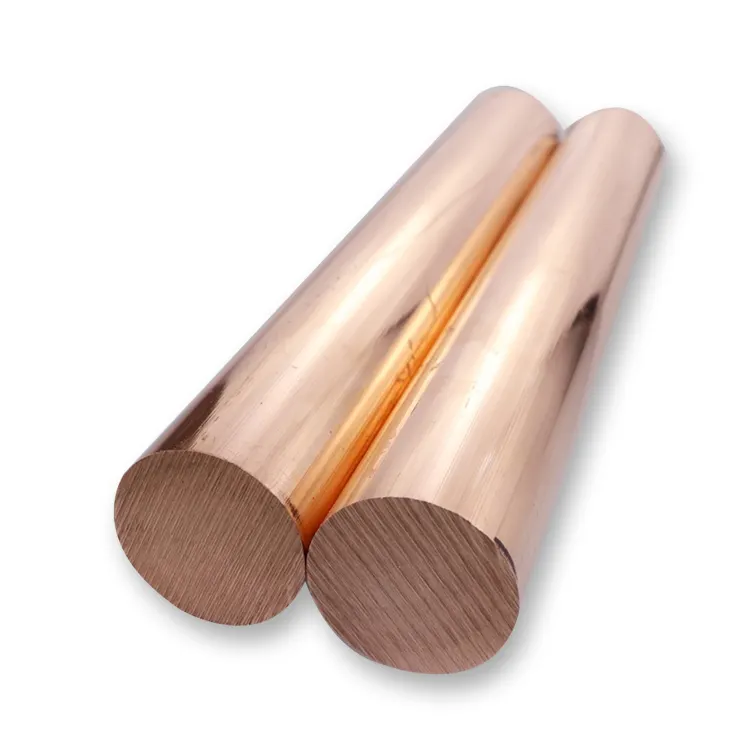 Conductive copper rod with 99.9 copper content customized size CNC free cutting copper