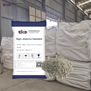 Semen tahan panas kastanye Alumina tinggi tas 25kg tahan panas maks, siap digunakan - Product Image 1