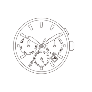 Vente en gros Original 3 aiguilles Date Mois/Jour Automatique et remontage manuel Miyota 9120 Premium Standard Mouvement mécanique Fabriqué au Japon - Product Image 2