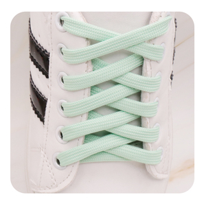 Cordones planos de poliéster para correr de Color sólido de alta calidad Cordones de cuerda gruesa para <span class=keywords><strong>AF1</strong></span> - Product Image 4