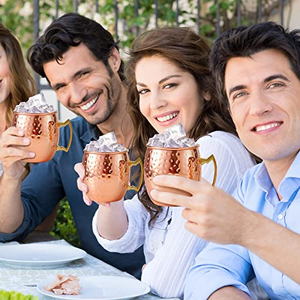 Tazas de Cobre Martillado para Moscow Mule, Vasos de Acero Inoxidable para Cocteles, Regalo de Boda, Utensilios para Bebidas, Bar en Casa, Vino y Cerveza, Venta al Por Mayor - Product Image 3
