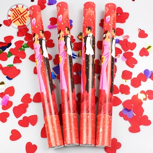 Pétard à air comprimé et à ressort de 11-100 cm avec pétales de rose rouge pour mariage, Noël, Saint-Valentin - Product Image 4