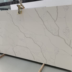 Évier de cuisine et comptoirs en quartz personnalisés OEM/ODM GOLDTOP STONE, design moderne en grandes dalles, bords arrondis, dessin CAO, modèle Laza 5042 - Product Image 4