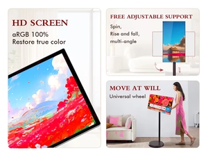 24 pollici Smart Android 13 HD 1080p portatile <span class=keywords><strong>TV</strong></span> LED bianco Touchscreen da palestra Monitor Live Streaming giochi in esclusiva marzo - Product Image 4