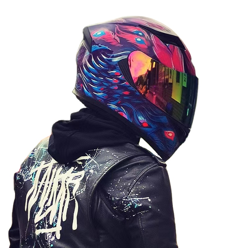 High End DOT Motor Cycle Helmet - Full Face Protection