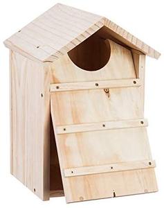 Fabbrica professionale per esterni in legno di cedro scatola di gufo casa con viti di montaggio e un sacchetto di trucioli di legno - Product Image 2
