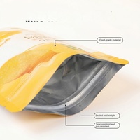Sac Doypack en Kraft Blanc Imprimé en Héliogravure avec Fenêtre Transparente, Personnalisé pour Aliments, Refermable, pour Emballage Transfrontalier