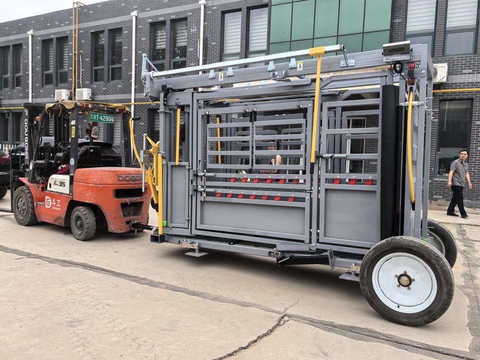 Heavy Duty Steel Cattle Squeeze Chute Automatic and Manual Cow Crush ...