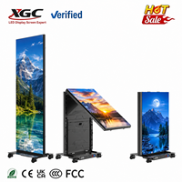 Schermo LED Pieghevole P2 160 per Poster, Display Pubblicitario Digitale Verticale da Pavimento, HDR10+, Luminosità 600CD, Garanzia di 2 Anni