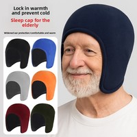 Couvre-oreilles de cyclisme imperméables et respirants doublés polaire, double couche, épais, chauds et confortables, style trapper, s'adaptent au casque, couverture polaire intégrale