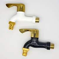 LINGJIE tek delik Modern tasarım plastik çeşme musluğu banyo musluk ABS PP PVC 1/2 3/4 inç çok fonksiyonlu su musluk dokunun fiyat