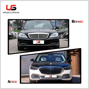 Accesorios de coche W221 actualización W223 kits de carrocería para Mercedes Benz Clase <span class=keywords><strong>S</strong></span> W221 2006-2013 Facelift a <span class=keywords><strong>2021</strong></span> W223 <span class=keywords><strong>Maybach</strong></span> modelo - Product Image 2