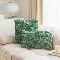 Nouvelle conception de coussin décoratif imprimé en 3D avec des fleurs, en velours de haute qualité, avec des pétales vifs, pour la maison, l'hôtel, décoration