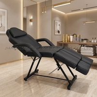 Tempat Tidur Pijat Lipat Portabel Berkualitas Tinggi dengan Kaki Terpisah dan Sandaran Kepala untuk Spa Rumah, Tato, Kesehatan, Salon & Perawatan Wajah