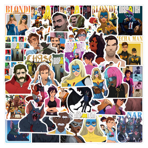 55 <span class=keywords><strong>Pegatinas</strong></span> de Anime y Videojuegos con Graffiti para Laptop, Botella, Superhéroes y Dibujos Animados - Product Image 1