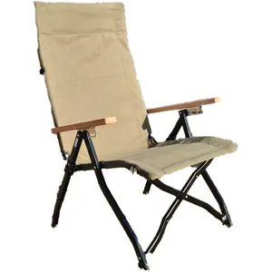 Silla de mochilero de gran tamaño portátil ultraligera de metal Silla de camping para exteriores con lugares deportivos