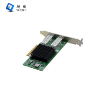 Tarjeta de expansión óptica dual de 10 Gigabits para computadora de escritorio Puerto óptico PCI-E Stock de red de fibra óptica independiente Ethernet