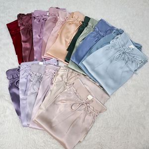 Robe de nuit d'été à manches courtes pour femme, 100% soie de mûrier, couleur unie, coupe ample, style princesse, tenue décontractée pour la maison et le repos - Product Image 2
