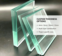 Verre de sécurité plat laminé direct usine, épaisseur personnalisée 5-15mm, service de découpe et de trempage gratuit, intercouche PVB, pour garde-corps d'escalier