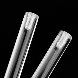 Barres acryliques circulaires transparentes en cristal solide pour le traitement et le perçage - Product Image 1