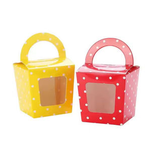 กล่องคัพเค้กสำหรับขายส่ง กล่องบรรจุภัณฑ์เบเกอรี่แบบมีหน้าต่างใส - Product Image 1